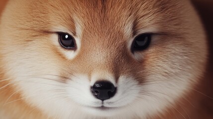 Obraz premium Closeup Portrait of a Red Fox with Intense Gaze (1)