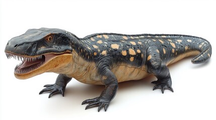 Obraz premium Nothosaurus on a White Background. Generative AI