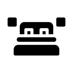 Bed glyph icon