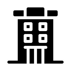 Hotel glyph icon
