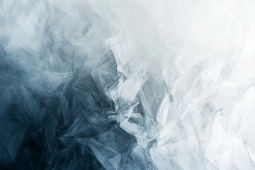 Abstract image featuring swirling blue and white smoke textures, evoking a sense of mystery and tranquility.