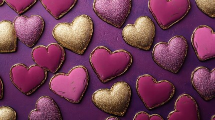 Fototapeta premium Valentine's Day Themed Background, Generative AI