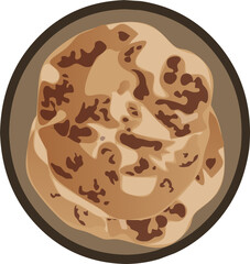 Scallion Pancakes Chinese New year food clipart 