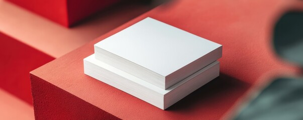 Stack of Business Cards Mockup
