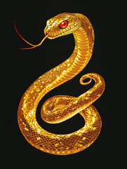 Fototapeta premium Snake element art illustration wallpaper