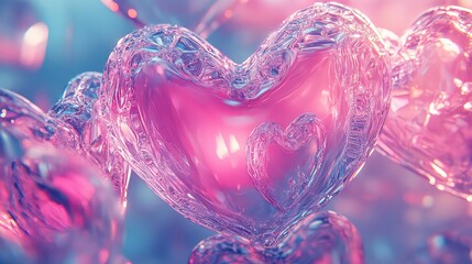 Valentine's Day Themed Background, Generative AI
