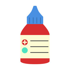 Iodine antiseptic illustration from health pack