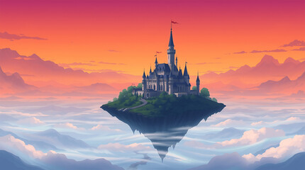 Obraz premium Magical Floating Castile