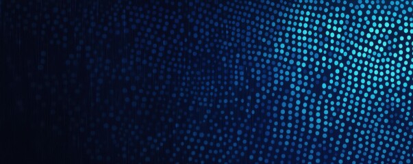 Deep midnight blue fading to cyan, with dotted grain for texture