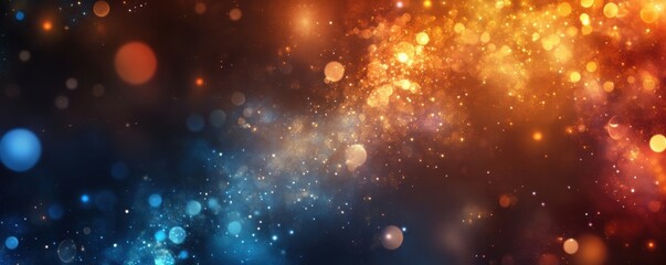 Abstract firework background with free space for text