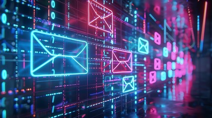 Social media ad campaign showcasing a new product launch with electronic mail promotions