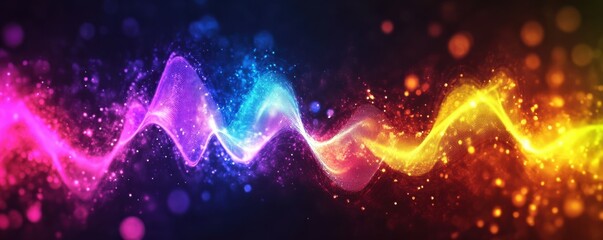 Fototapeta premium It is important to understand the interaction of light and matter as described by quantum electrodynamics, which describes electromagnetic interactions. This pictures shows a bright color tone