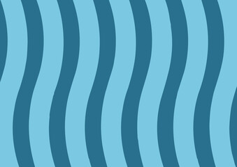 wavy striped pattern with light and dark blue curved lines on blue background