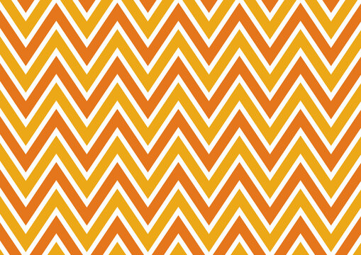orange yellow and white zigzag chevron pattern