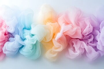 Fototapeta premium Abstract Light Background with 3D Smooth Color Waves