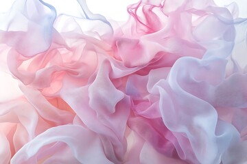 Abstract Light Background with 3D Smooth Color Waves