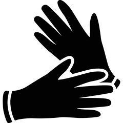 Obraz premium Simple vector icon gloves