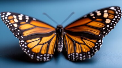 Fototapeta premium Close-up of a Monarch Butterfly's Wings