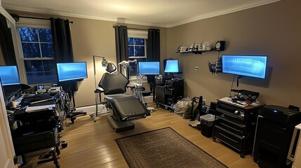 Modern Medical Office with Advanced Technology and Clean Design