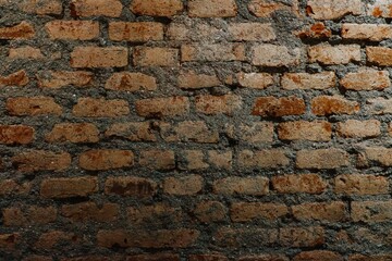 Rustic brick wall texture for background or digital backdrop. Industrial wall concept.
