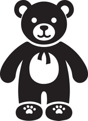 valentine teddy vector, Teddy bear logo illustration, Teddy bear silhouette vector black and white
