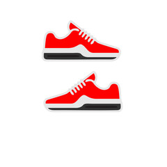 red shoe