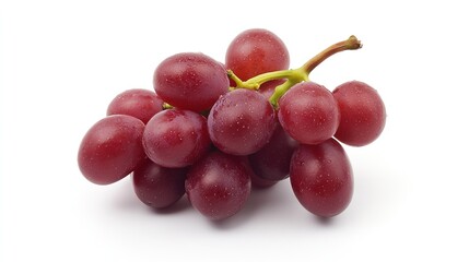 Fototapeta premium Lush Grapes Cluster with Dewy Shine and Intricate Details, Ideal for Still Life Photography and Fresh Produce Representation