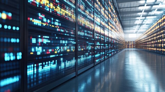 Digital inventory control panel displaying product levels, close up, logistics theme, vibrant, overlay, modern warehouse backdrop