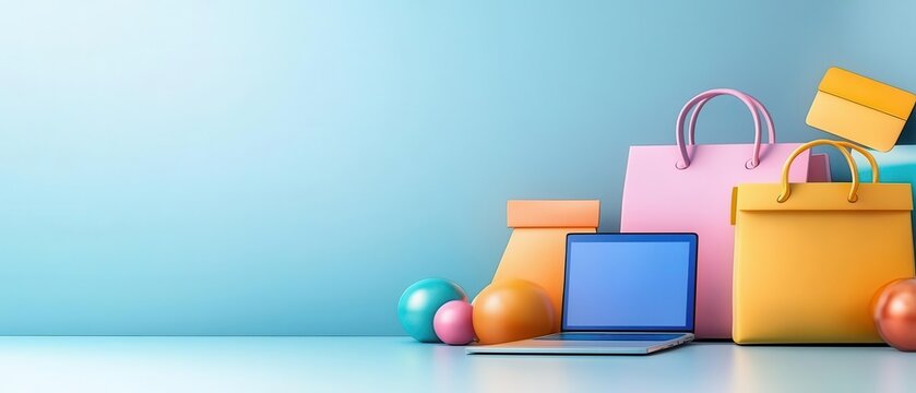 Digital loyalty, rewards-based marketing, 3D illustration, customer retention concept