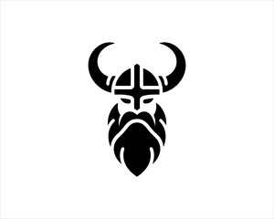 Viking Logo Design Vector Template