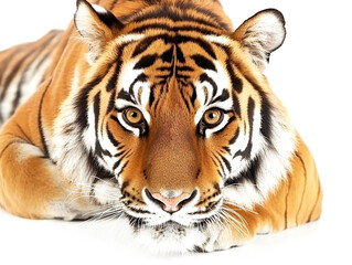 Obraz premium tiger isolated on white background