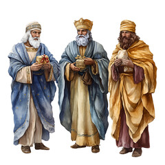 Retro Nativity Clipart Vector Illustration