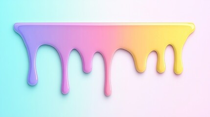 Pastel Dripping Paint Gradient Swirl Abstract Art