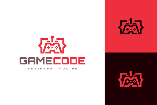 game code logo vector