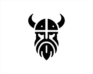 Viking Logo Design Vector Template
