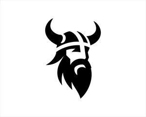 Fototapeta premium Viking Logo Design Vector Template