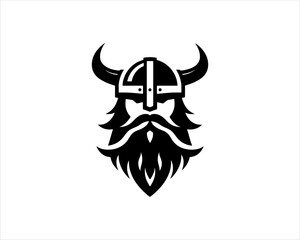 Obraz premium Viking Logo Design Vector Template