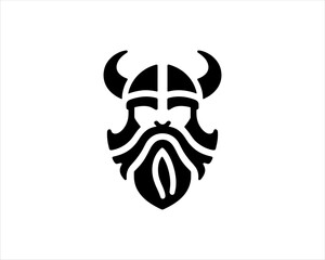 Viking Logo Design Vector Template