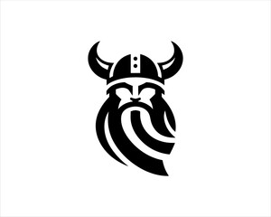 Viking Logo Design Vector Template