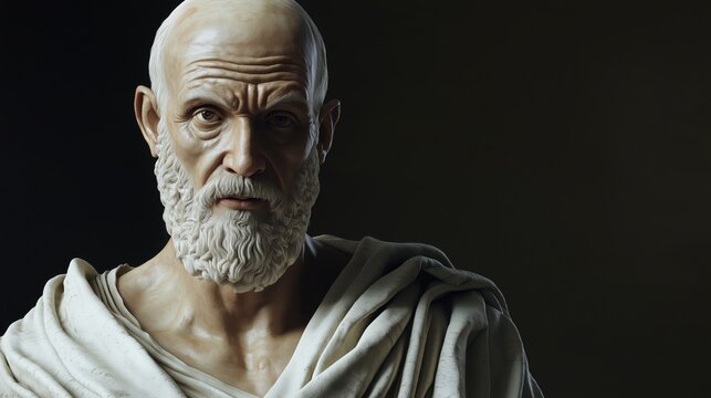 A  Striking  Bust of  Hippocrates,  the Father of Medicine