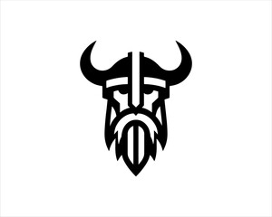 Fototapeta premium Viking Logo Design Vector Template