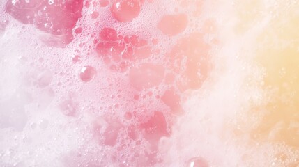 Fototapeta premium Pastel Pink and White Bath Foam Texture Background