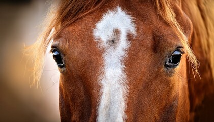 Fototapeta premium detail of a horse face, AI generated