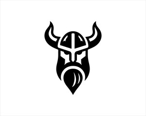 Viking Logo Design Vector Template