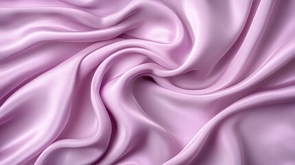 Obraz premium Soft Pink Silk Fabric Texture with Waves and Gentle Creases