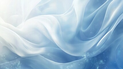 Fototapeta premium beautiful abstract wave technology background with blue light digital effect corporate concept