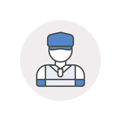 Coach  vector icon stock illustration