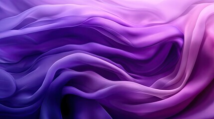 Obraz premium Elegant Flowing Fabric Textures in Purple and Lavender Hues