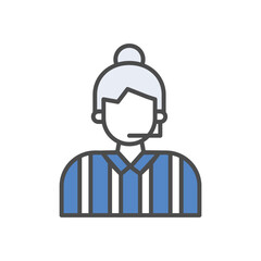 Referee  vector icon stock illustration