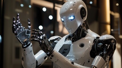 Fototapeta premium Advanced Robotics: A Glimpse into the Future of Artificial Intelligence